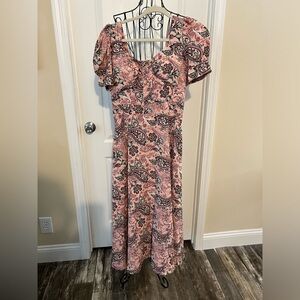 Unbranded Pink Paisley Maxi Dress